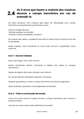 Aprenda o campo harmônico - 5 erros