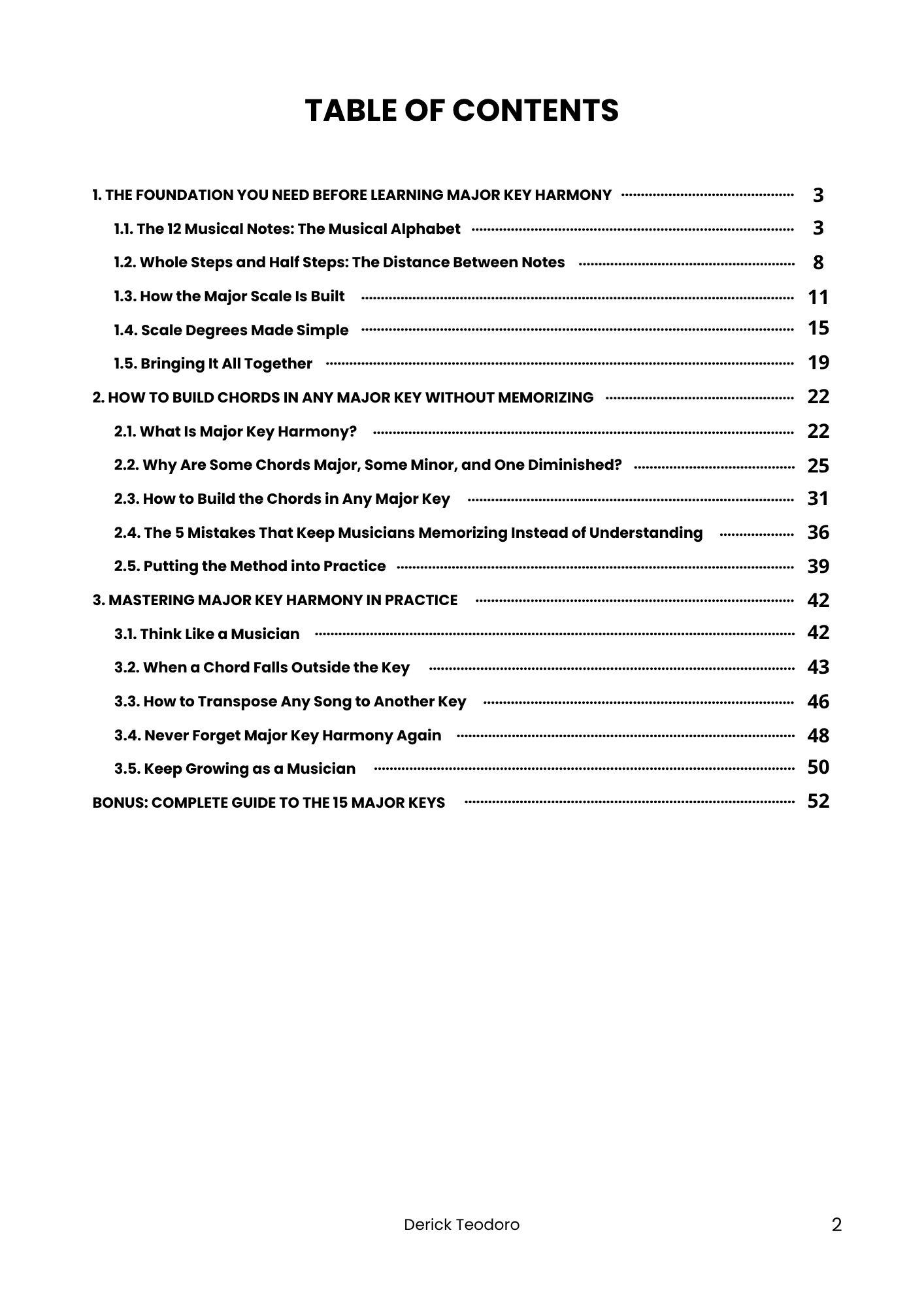 ebook-master-major-key-harmony-table-of-contents