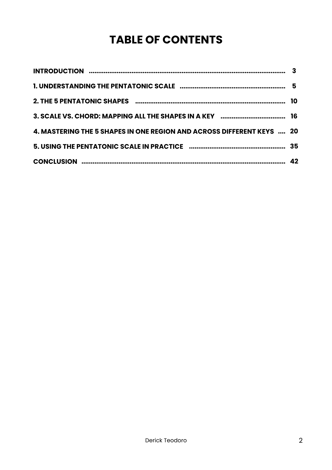 ebook-master-the-pentatonic-scale-table-of-contents
